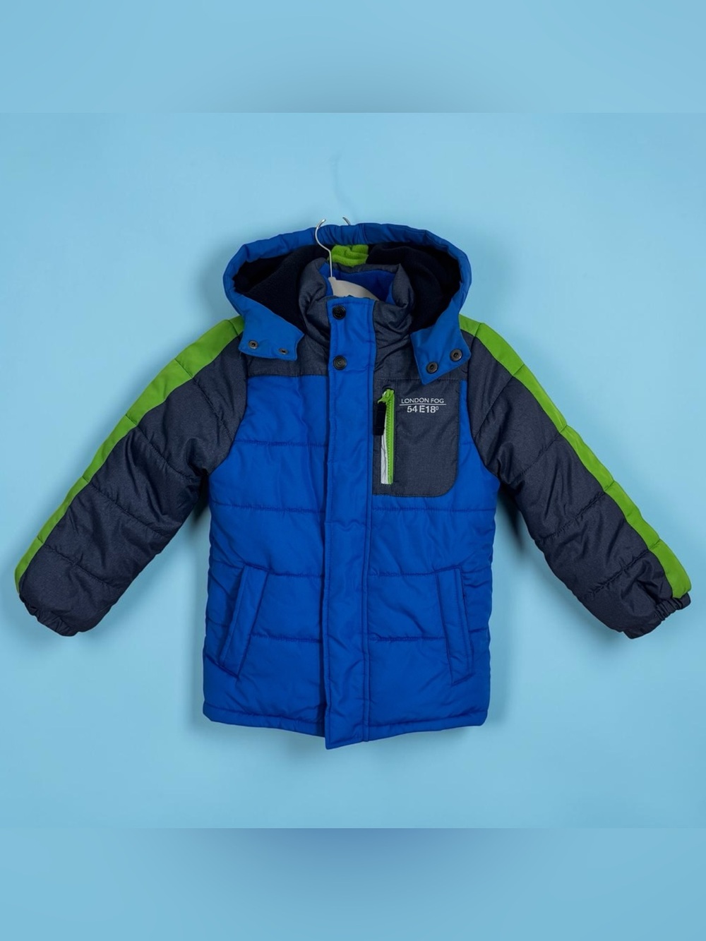 London Fog Kids Puffer Jacket Boys Size L/7 Winter Snow Warm Outdoors Adventure